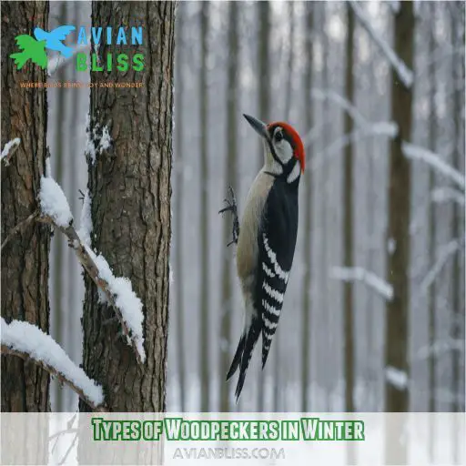 Types of Woodpeckers in Winter