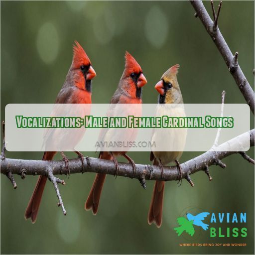 Vocalizations: Male and Female Cardinal Songs