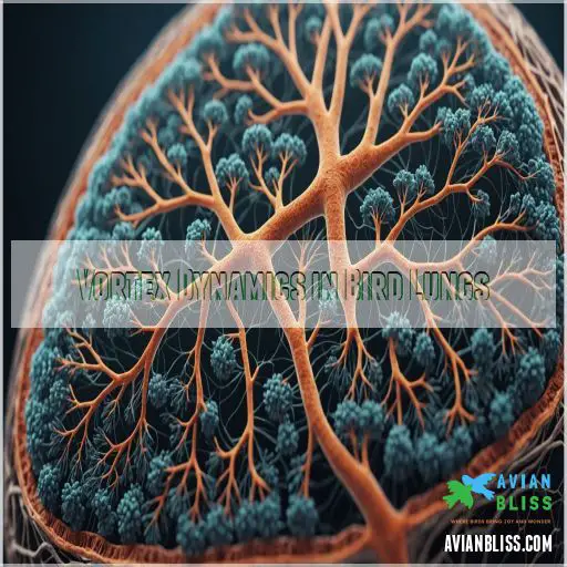 Vortex Dynamics in Bird Lungs