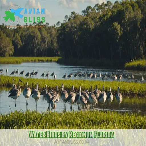 Water Birds by Region in Florida