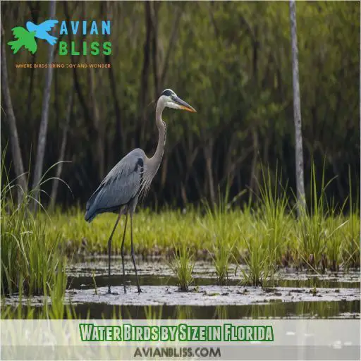 Water Birds by Size in Florida