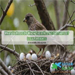 what do birds do when their nest is destroyed