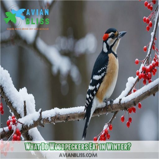 What Do Woodpeckers Eat in Winter