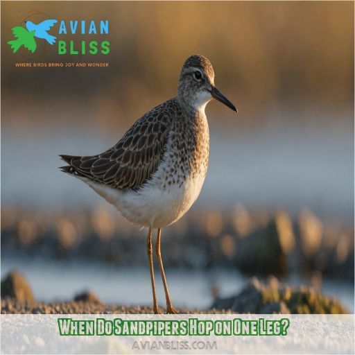 When Do Sandpipers Hop on One Leg