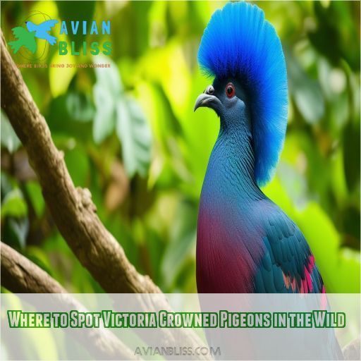 Where to Spot Victoria Crowned Pigeons in the Wild