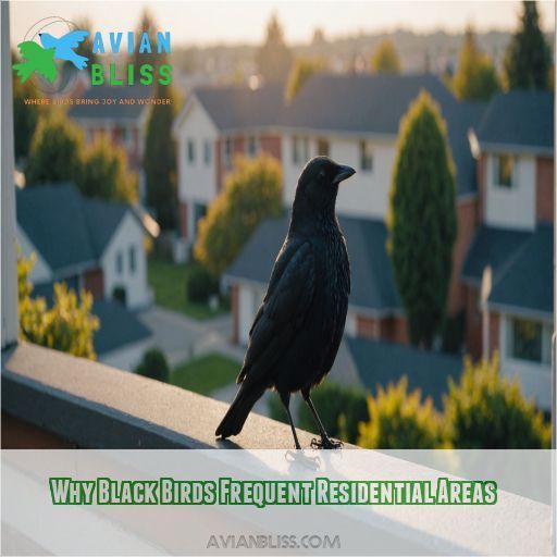 Why Black Birds Frequent Residential Areas