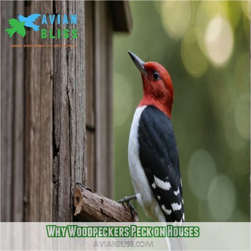 Why Woodpeckers Peck on Houses