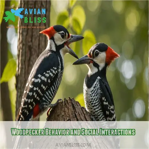 Woodpecker Behavior and Social Interactions