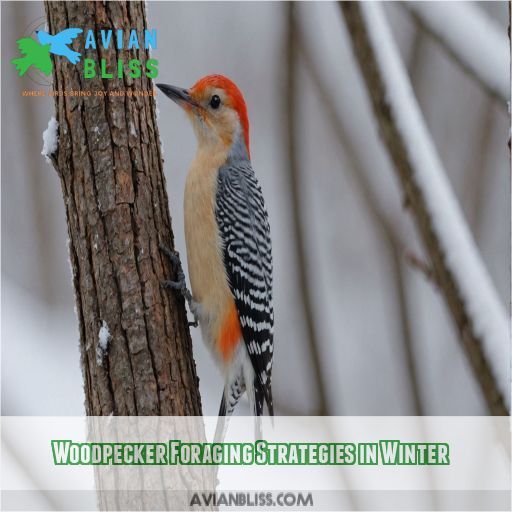 Woodpecker Foraging Strategies in Winter