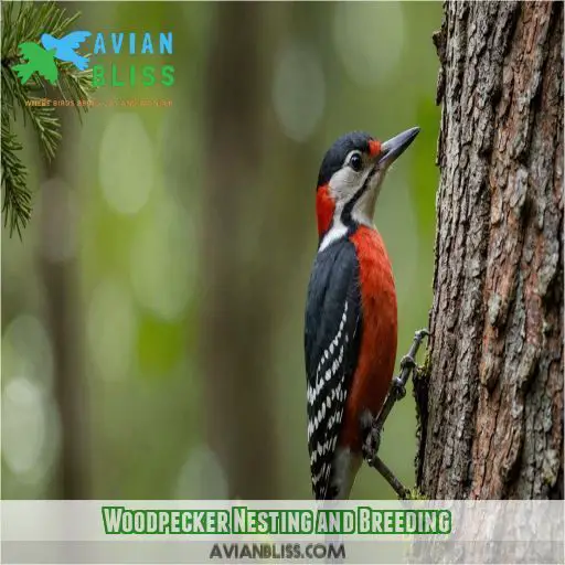 Woodpecker Nesting and Breeding