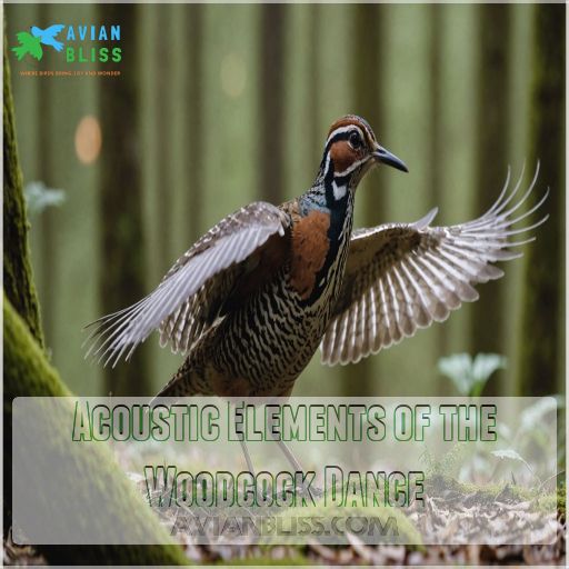 Acoustic Elements of the Woodcock Dance