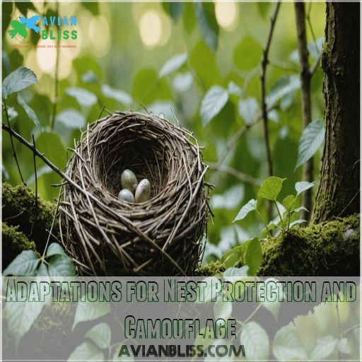 Adaptations for Nest Protection and Camouflage