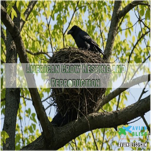 American Crow Nesting and Reproduction