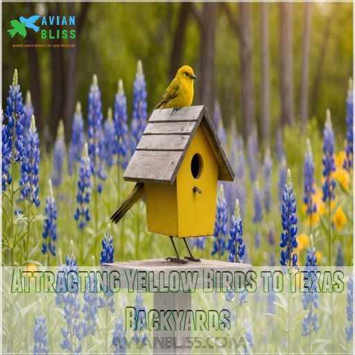 Attracting Yellow Birds to Texas Backyards