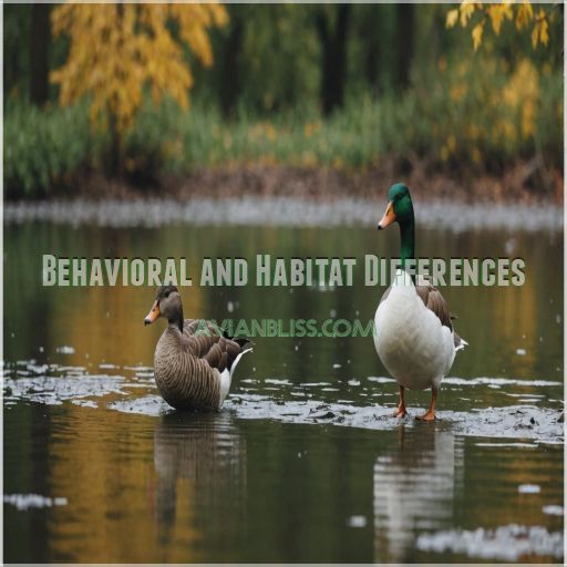 Behavioral and Habitat Differences