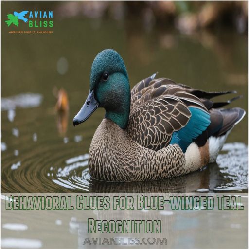 Behavioral Clues for Blue-winged Teal Recognition