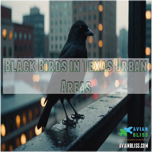 Black Birds in Texas Urban Areas