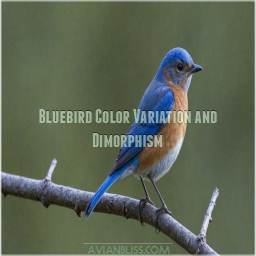 Bluebird Color Variation and Dimorphism