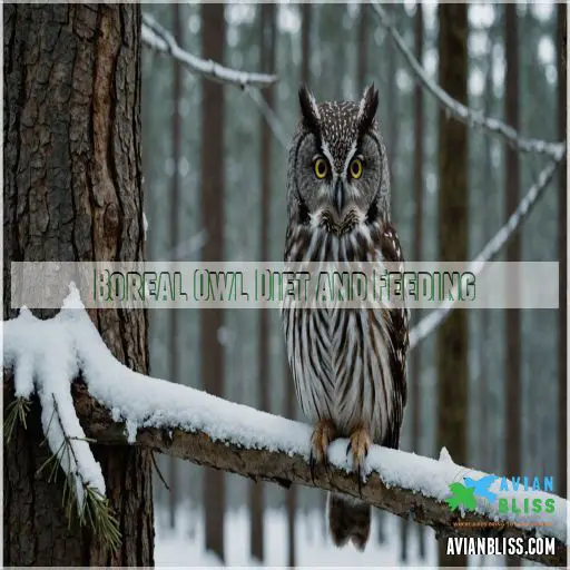 Boreal Owl Diet and Feeding