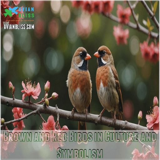 Brown and Red Birds in Culture and Symbolism