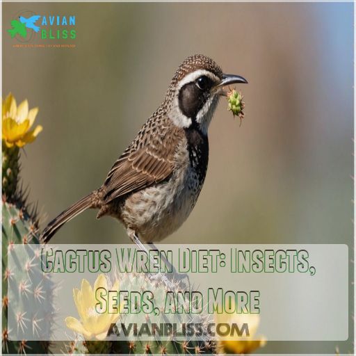 Cactus Wren Diet: Insects, Seeds, and More