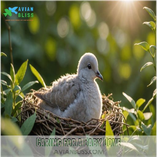 Caring for a Baby Dove