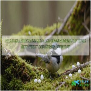 carolina chickadee nest and eggs