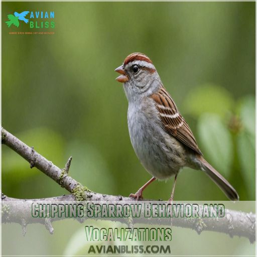 Chipping Sparrow Behavior and Vocalizations