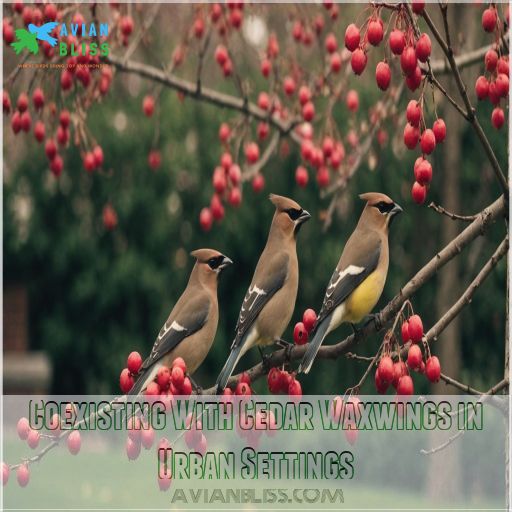 Coexisting With Cedar Waxwings in Urban Settings