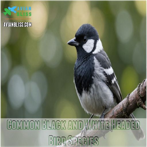 Common Black and White Headed Bird Species