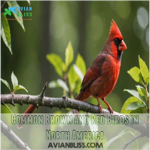 Common Brown and Red Birds in North America