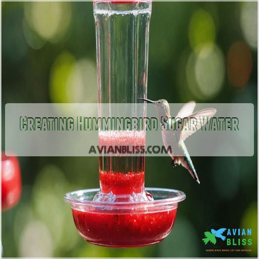 Creating Hummingbird Sugar Water