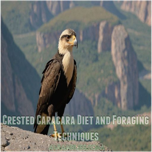 Crested Caracara Diet and Foraging Techniques