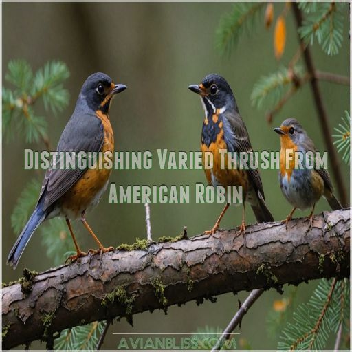 Distinguishing Varied Thrush From American Robin