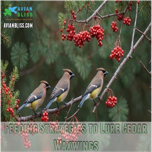 Feeding Strategies to Lure Cedar Waxwings