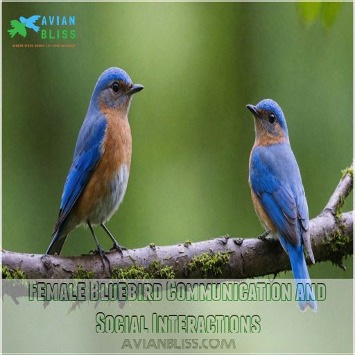 Female Bluebird Communication and Social Interactions