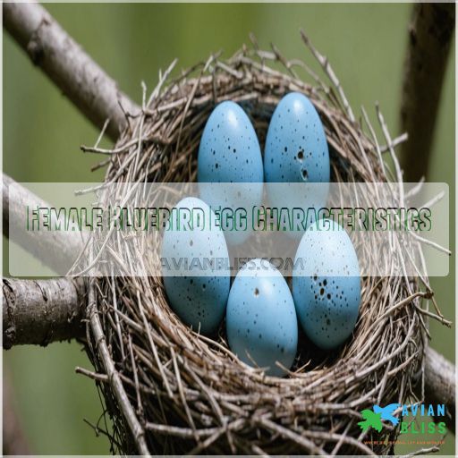 Female Bluebird Egg Characteristics