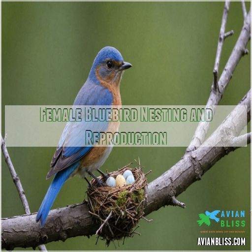 Female Bluebird Nesting and Reproduction