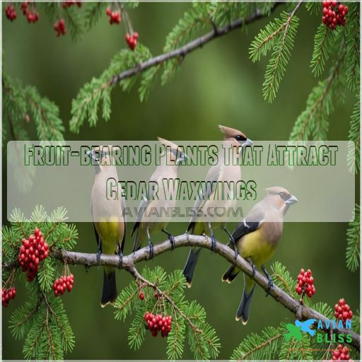 Fruit-bearing Plants That Attract Cedar Waxwings