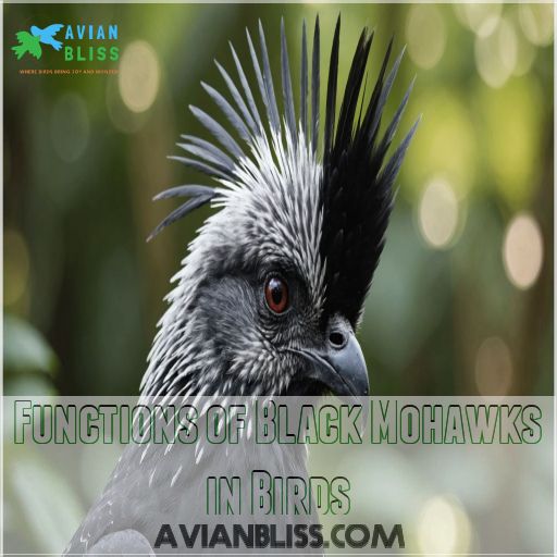 Functions of Black Mohawks in Birds