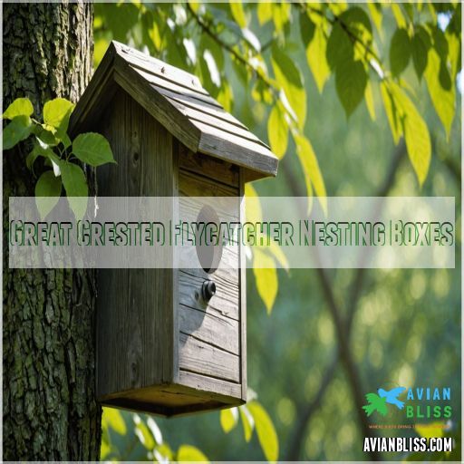 Great Crested Flycatcher Nesting Boxes