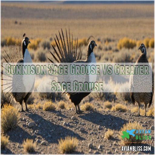 Gunnison Sage Grouse Vs Greater Sage Grouse