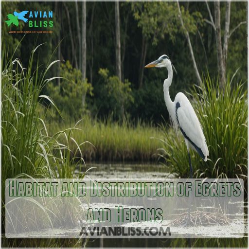 Habitat and Distribution of Egrets and Herons