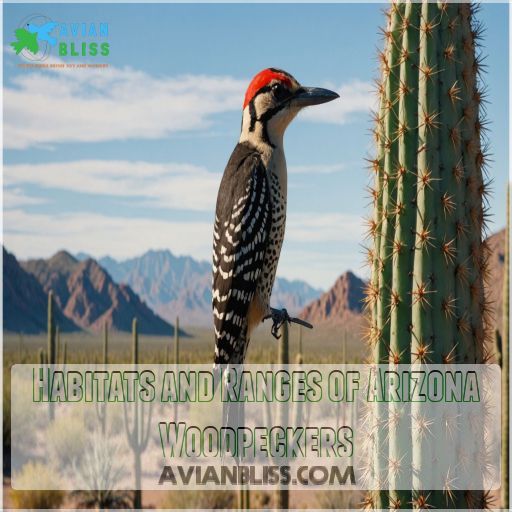 Habitats and Ranges of Arizona Woodpeckers