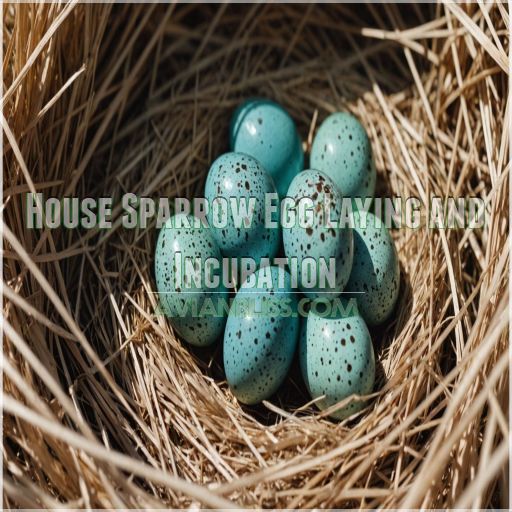 House Sparrow Egg Laying and Incubation