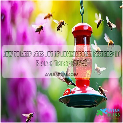 how to keep bees out of hummingbird feeders