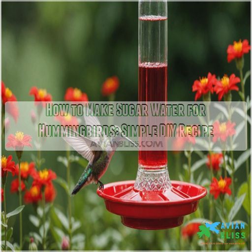 how to make sugar water for hummingbirds