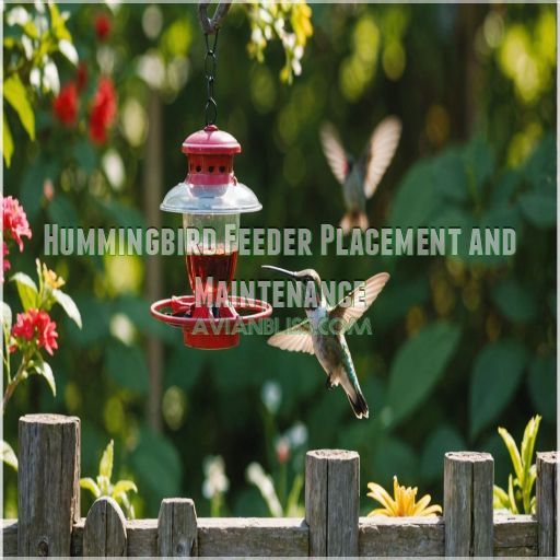 Hummingbird Feeder Placement and Maintenance