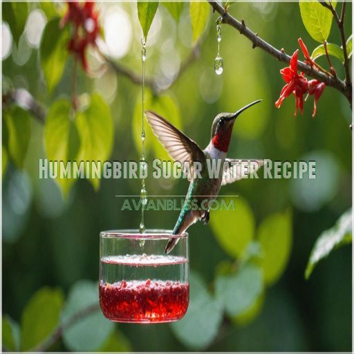 Hummingbird Sugar Water Recipe