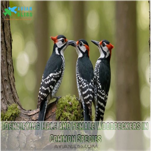 Identifying Male and Female Woodpeckers in Common Species